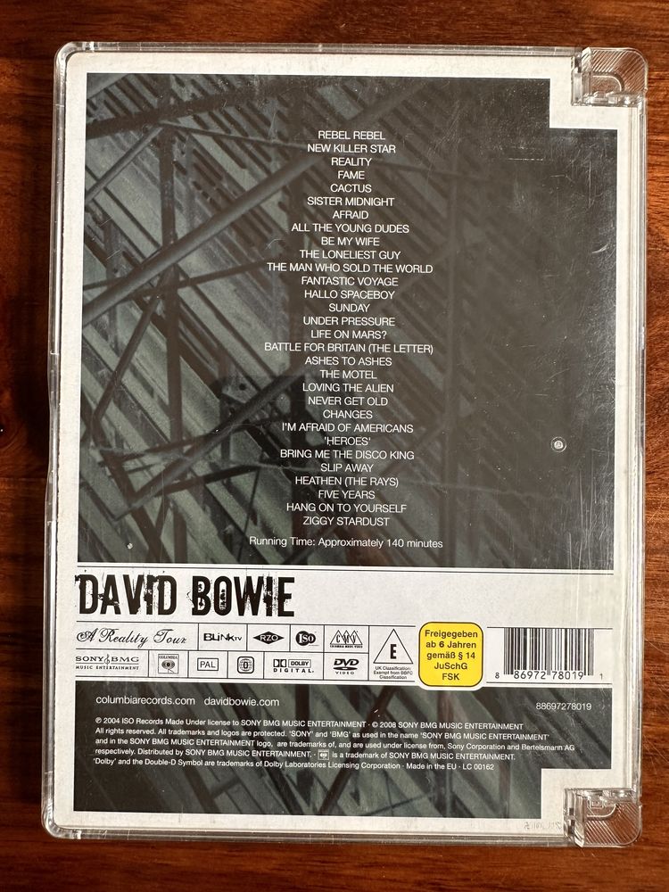 David Bowie On Stage DVD