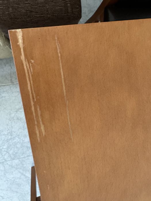 Mesa de jantar em madeira maciça + 6 cadeiras — Aparador incl. / sep.