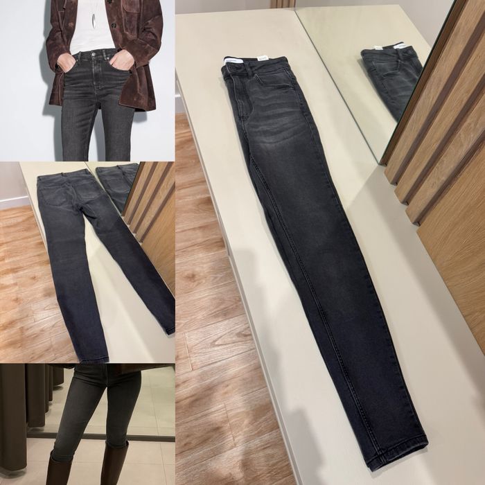 Скінні на високі посадці, 34/хс, стан ідеальний