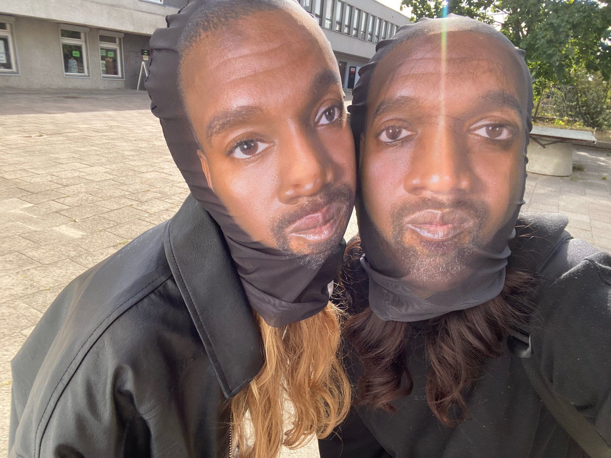 Балаклава 3d маска на голову Канье Уэст рэпер Kanye West розыгрыш