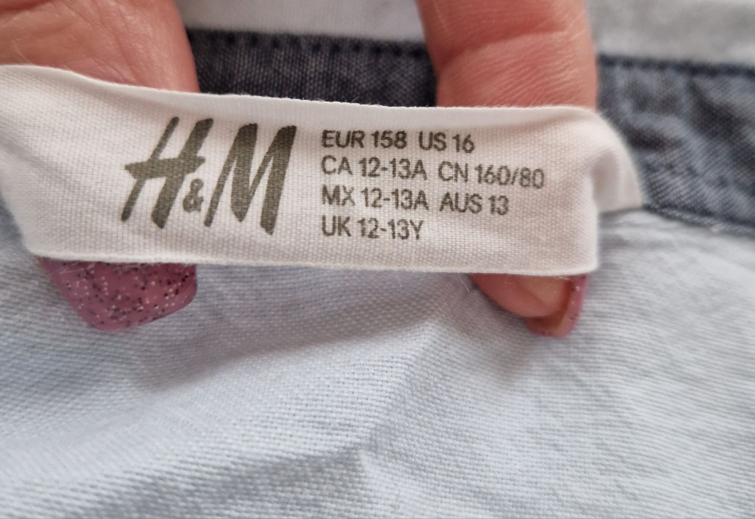 Koszula H&M błękitna roz.158