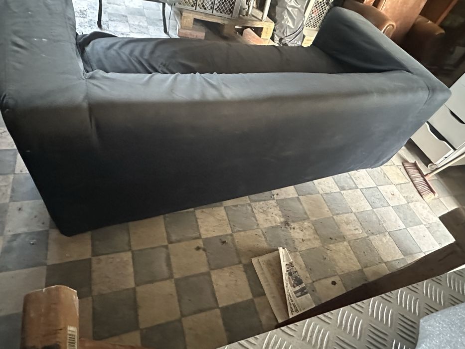 Sofá 3 lugares preto