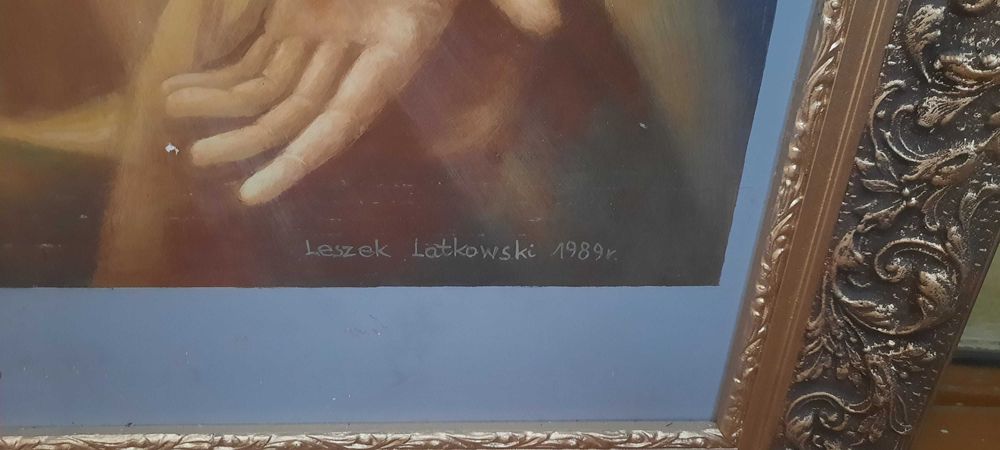 Obraz Maryi z Najświętszym Sercem – Leszek Latkowski, 1989 – unikat