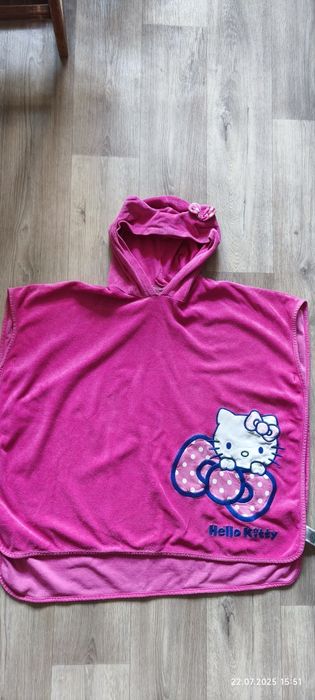 Рушник пляжний пончо Hello Kitty