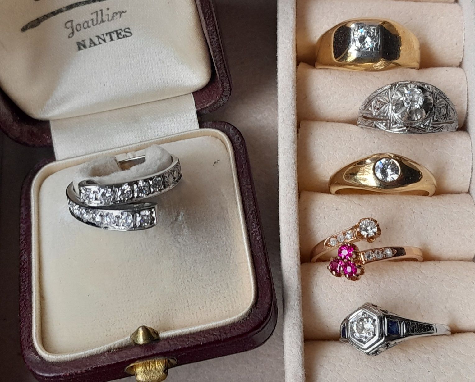 R.9 Pierścionek 3.9g Sygnet Diament 0.24ct Złoto 585 WYCENA