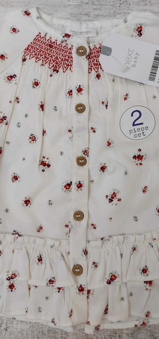 Komplet Bluzka+Legginsy Next Baby 68cm 3-6mcy Nowy