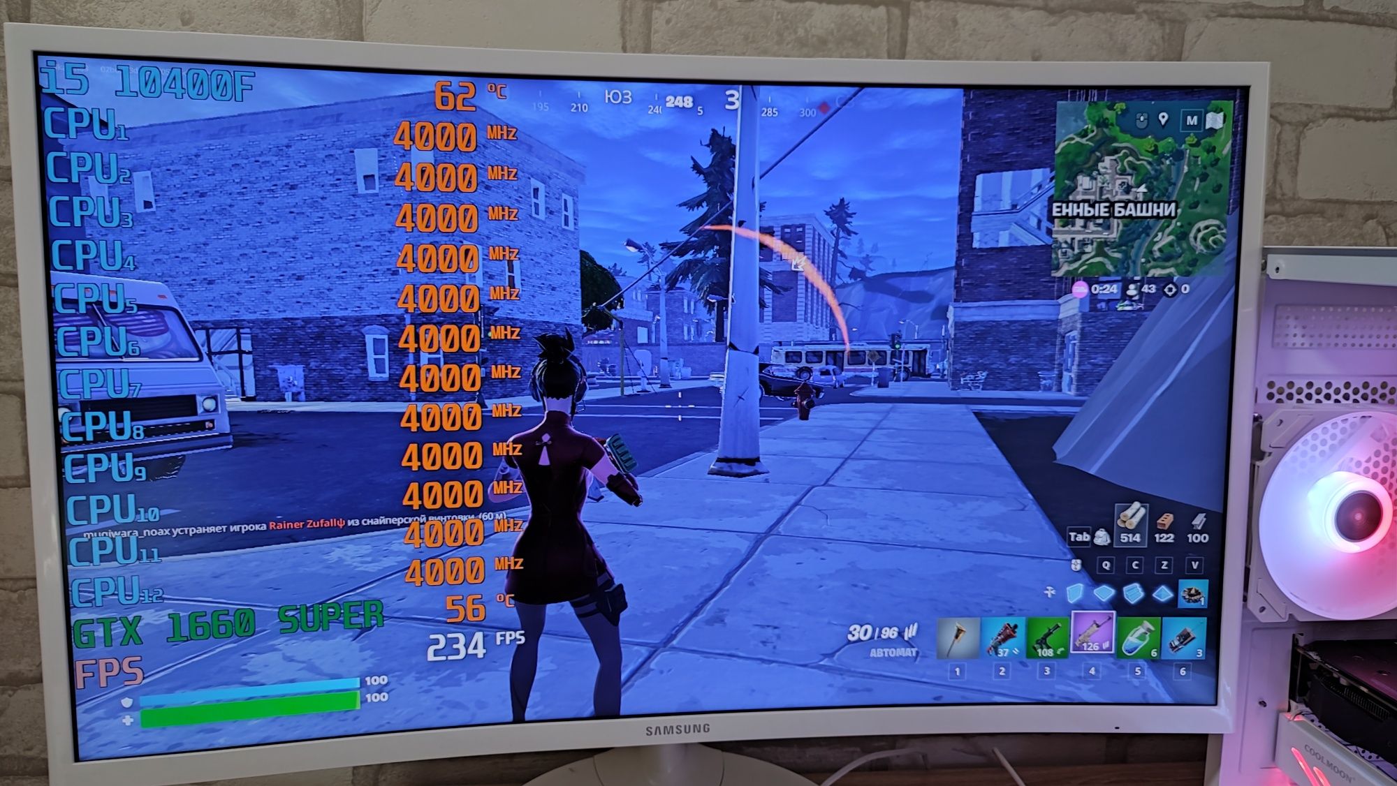 Игровой ПК i5 10400F GTX 1660SUPER CS 2 GTA5 WOT fortnite RUST dota2