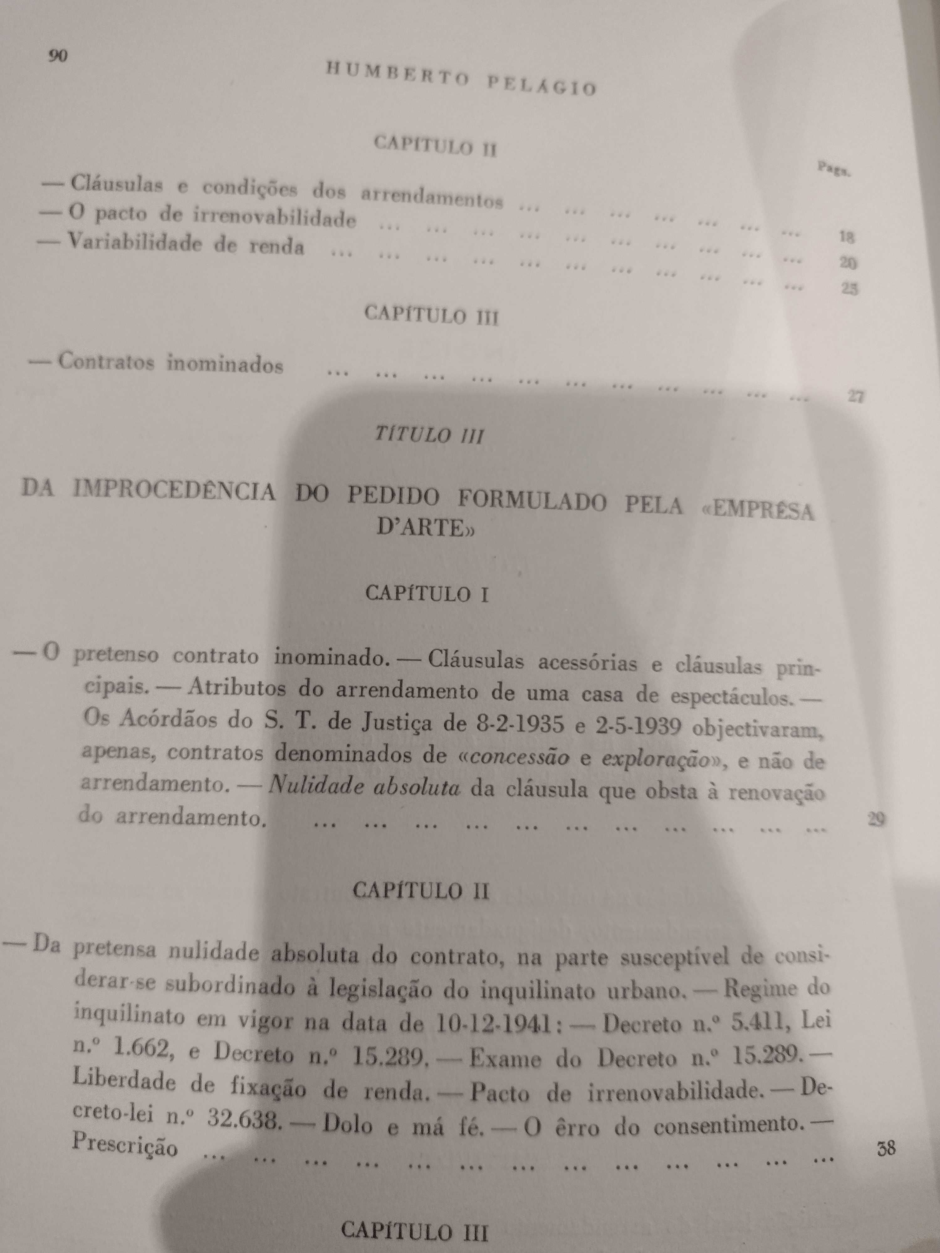 Trabalhos Forenses Vol 1 Inquilinato Comercial 1946 Humberto Pelágio