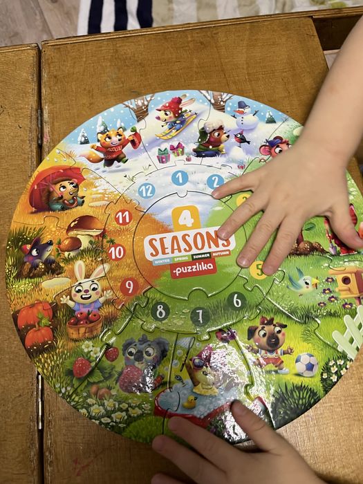 Пазли дитячі пори року