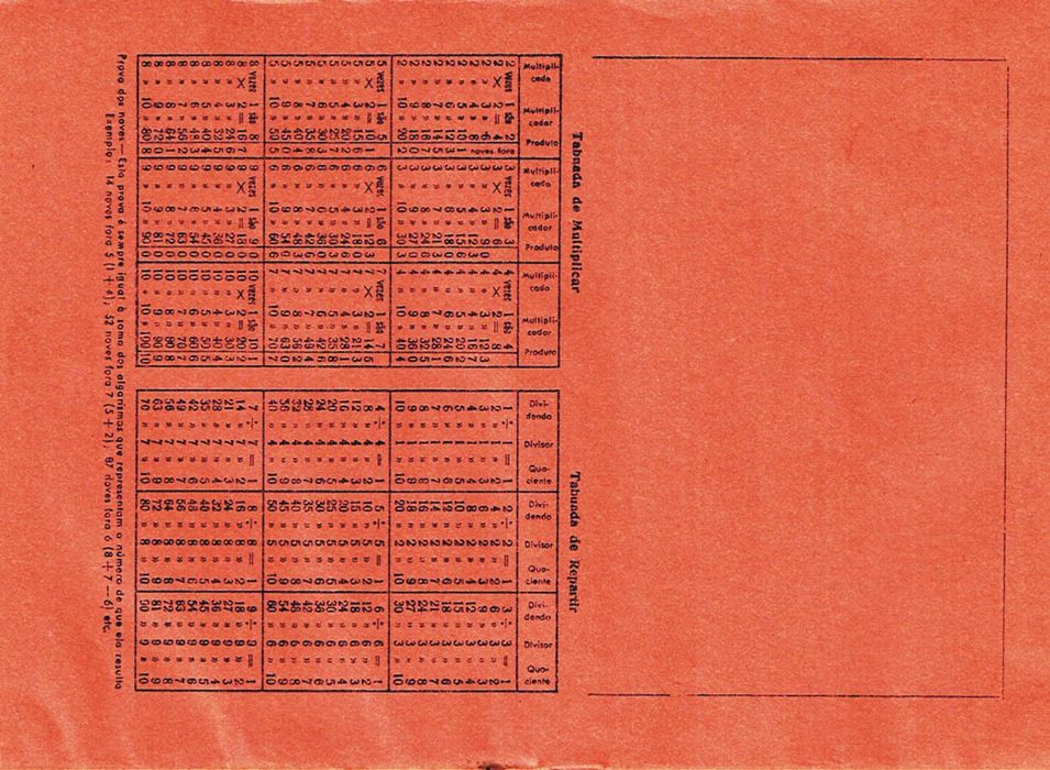 Caderno escolar antigo - anos 50