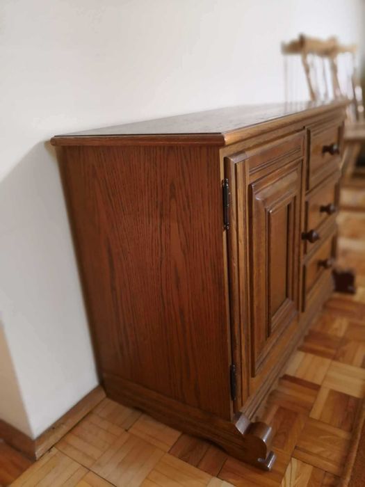 Komoda dębowa retro - PRL