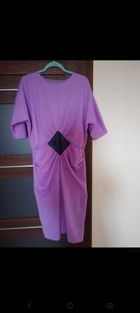 Liliowa sukienka XL