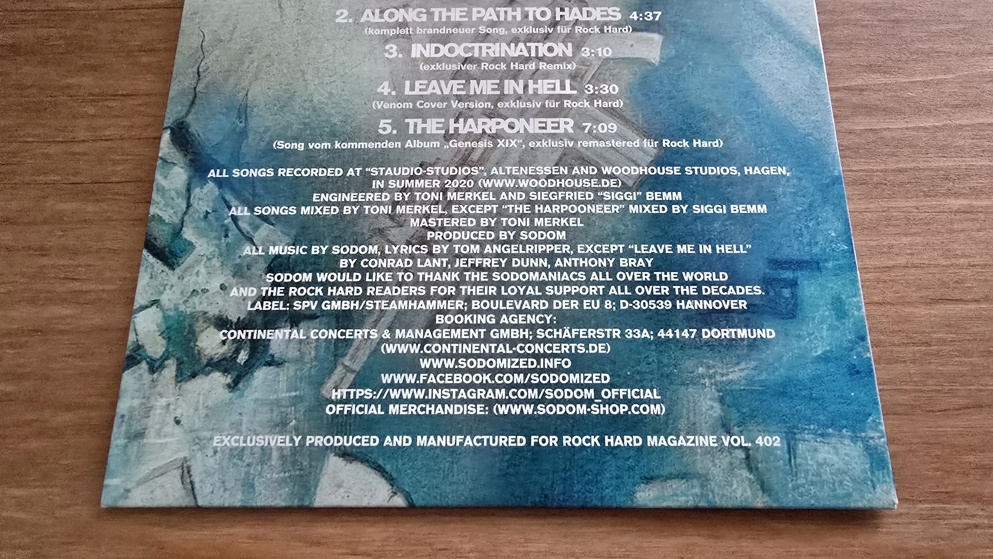 Sodom A Handful Of Bullets CD *NOWA* 2020 Rock Hard