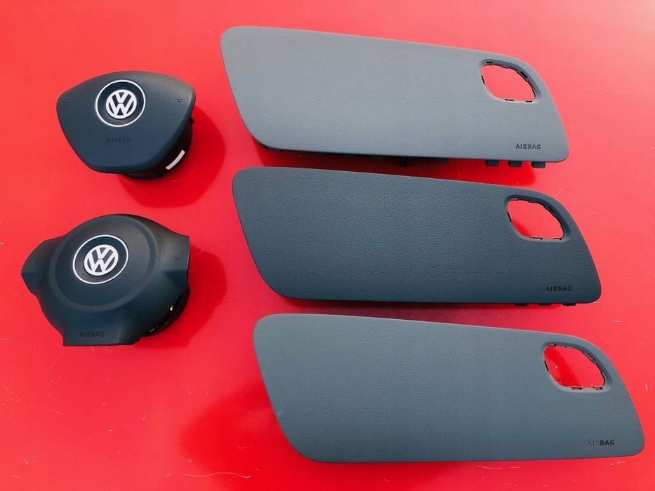 VW POLO 6R0 6C0 PODUSZKA POWIETRZNA KIEROWCY PASAŻERA ZASLEPKA DESKI AIRBAG PODUSZKI OKAZJA !!!