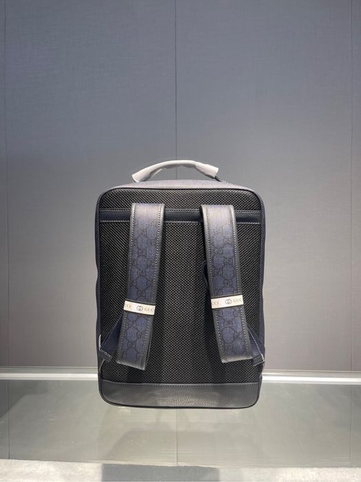 Рюкзак мужской синий Louis Vuitton GCC унисекс портфель ранец кожаный