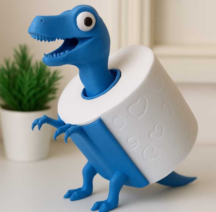 Uchwyt na papier - dinozaur!