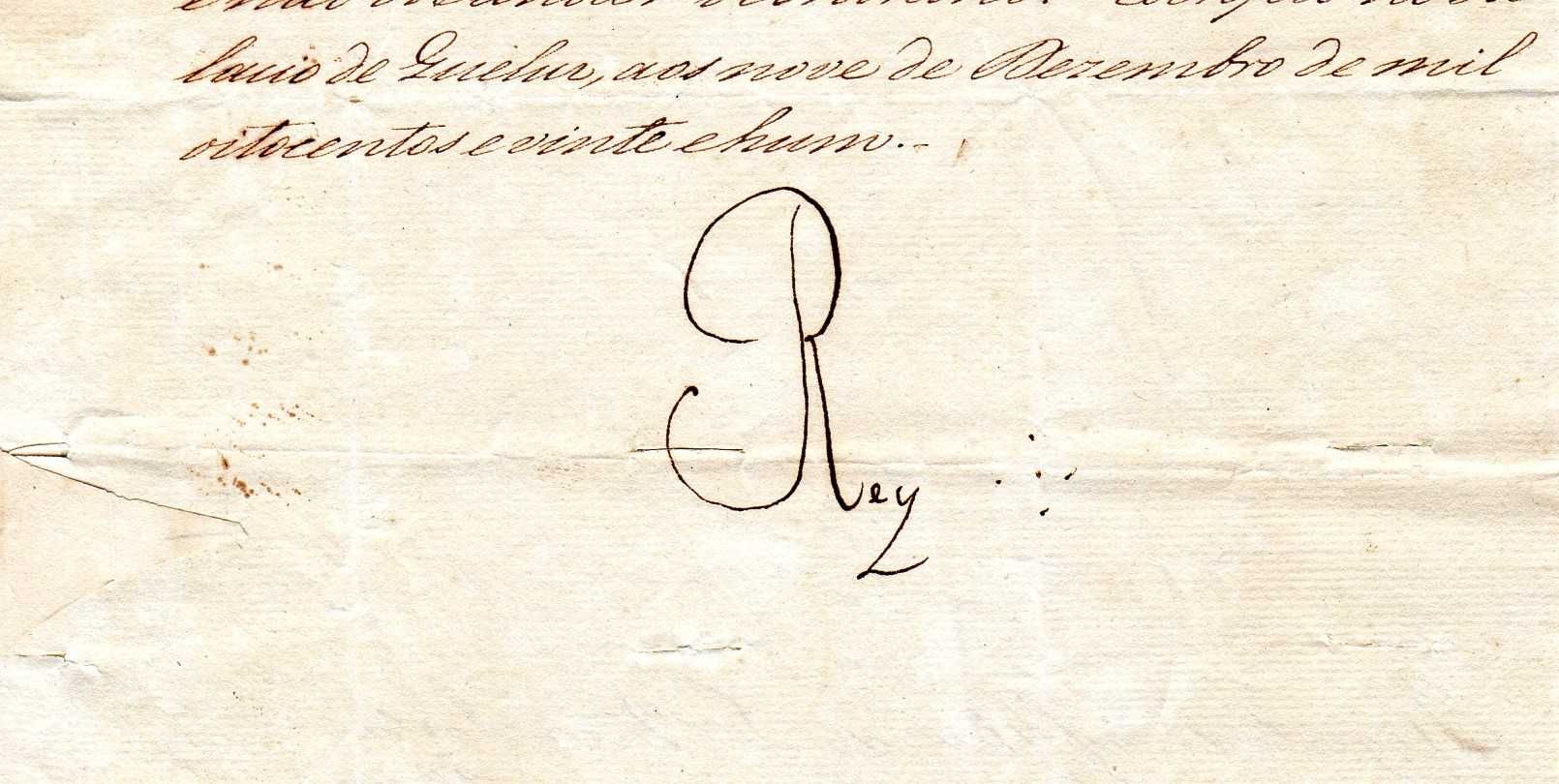 RARÍSSIMA Carta Régia de D. João VI Governo Militar de Pernambuco 1821