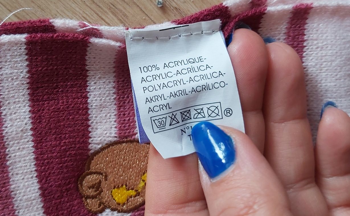 Szalik różowy nowy dla dziewczynki