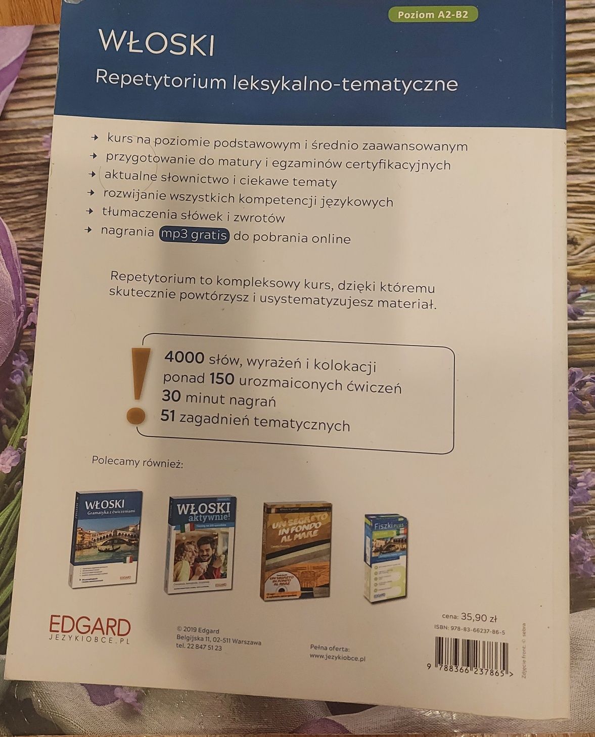 Repetytorium do nauki włoskiego.