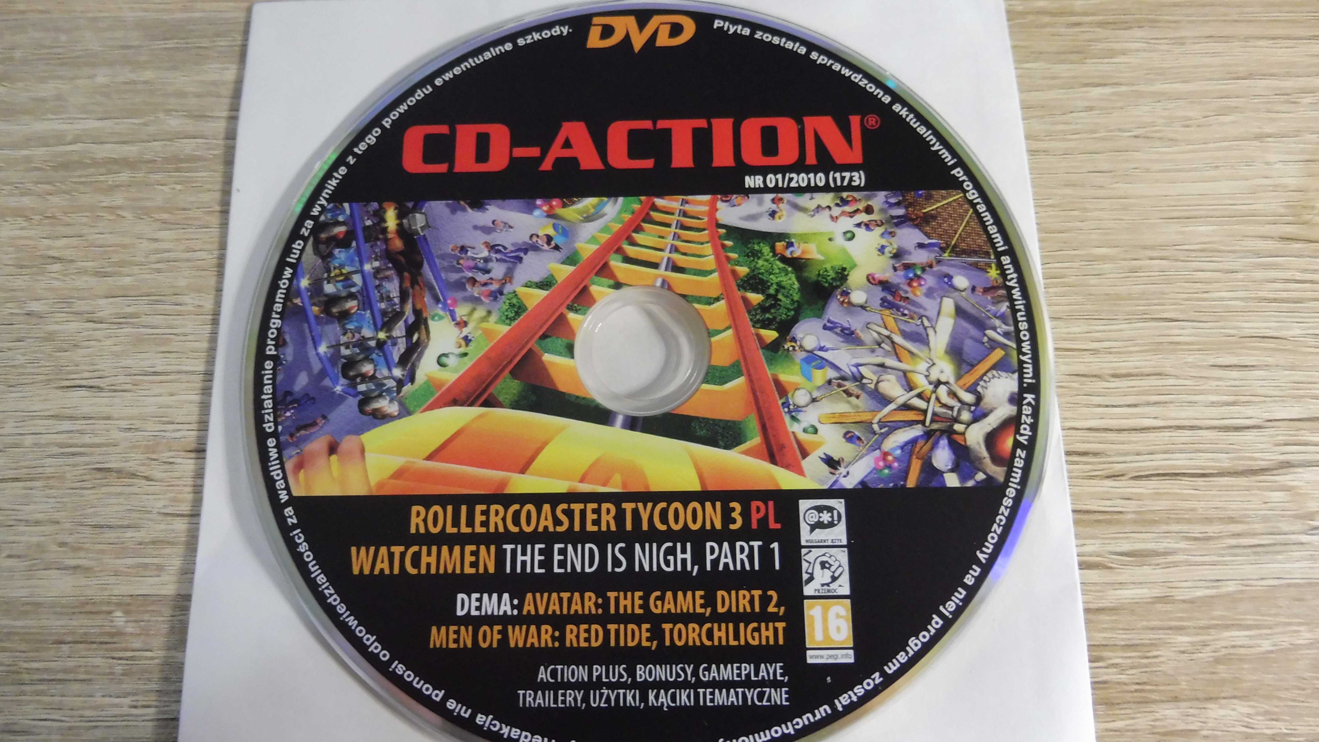 CD Action 01/2010 (173) - Rollercoaster Tycoon 3, Watchmen Part 1