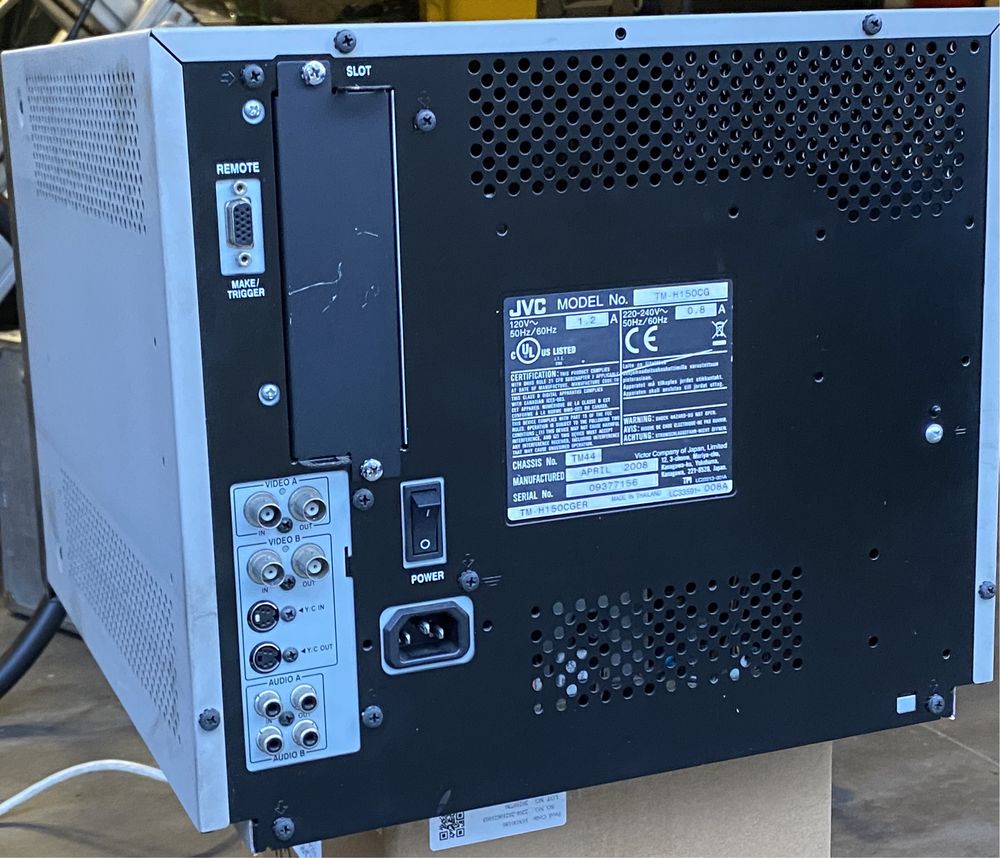 Profesjonalny monitor CRT JVC TM-H150CG 15cali
