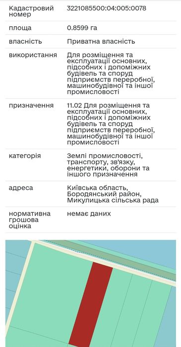 Микуличі  86 соток  Фасад Комерція