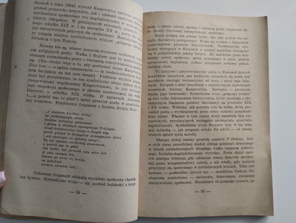 Zarys literatury polskiej. Unikat. Wydanie z 1951roku.