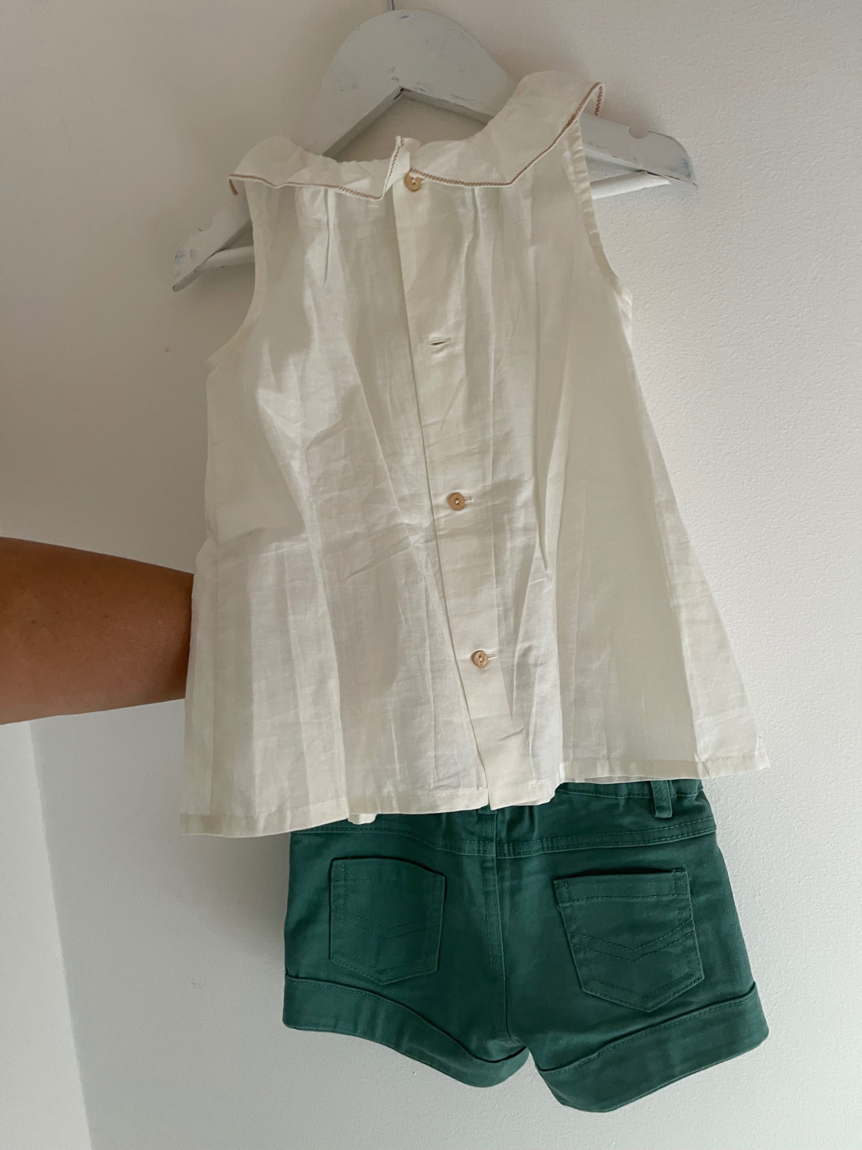 Conjunto túnica + calções 24-36m