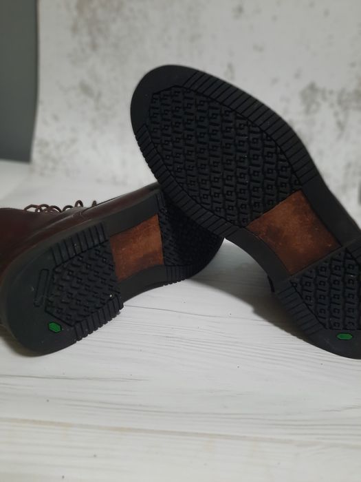 męskie skórzane botki do kostki marki Timberland