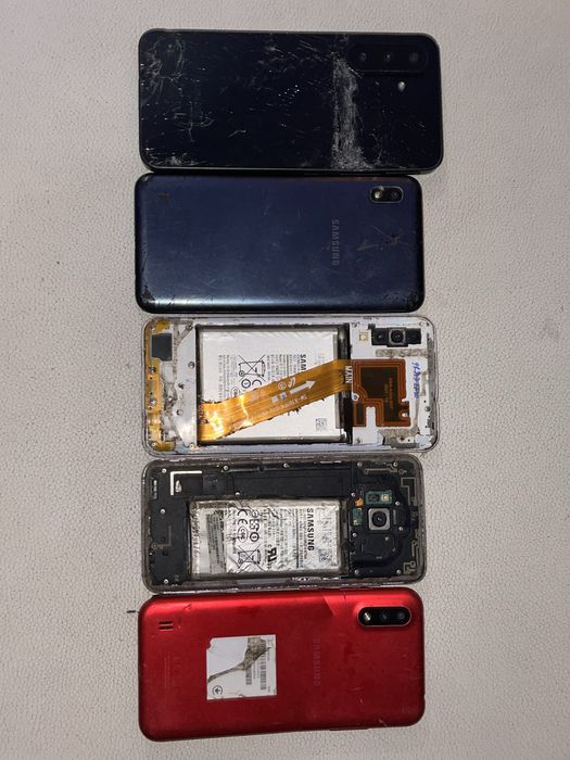 Samsung Galaxy telefony uszkodzone dawcy 5 szt S8 A30s A36 A10 A01