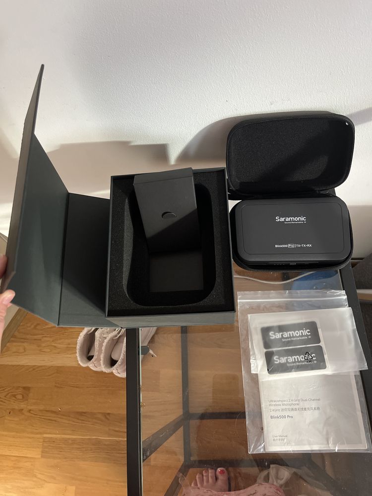 Bezprzewodowe mikrofony SARAMONIC Blink500 Pro B2 jak nowe!
