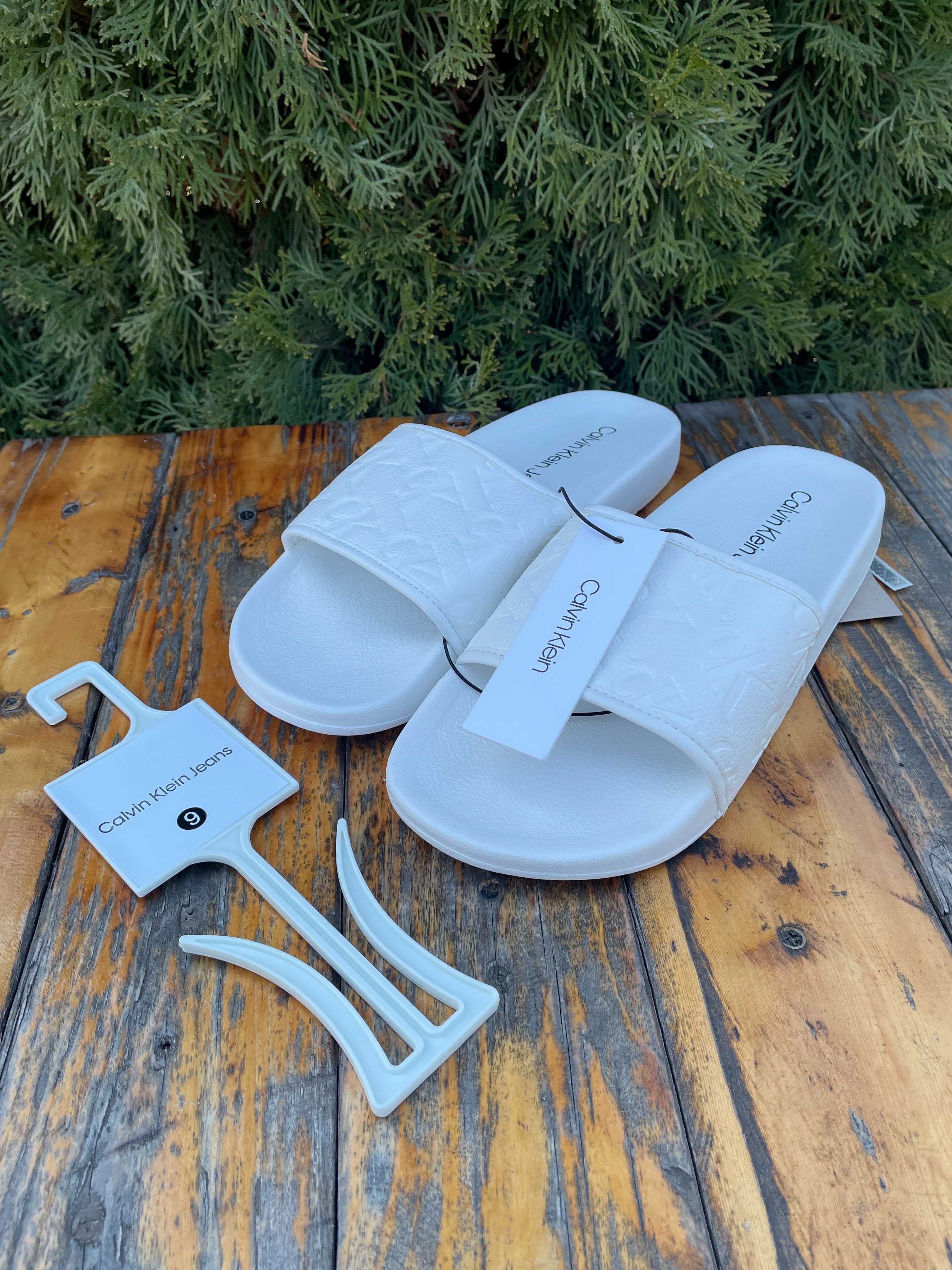 Новые шлепанцы calvin klein (ck slide sandal white) с америки 9US-10US