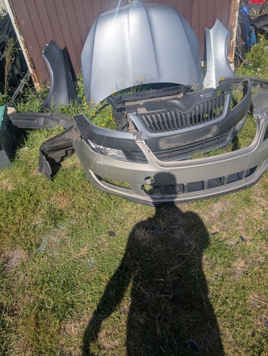 Maska zderzak pas przedni błotnik skoda fabia oo lift  2 lift