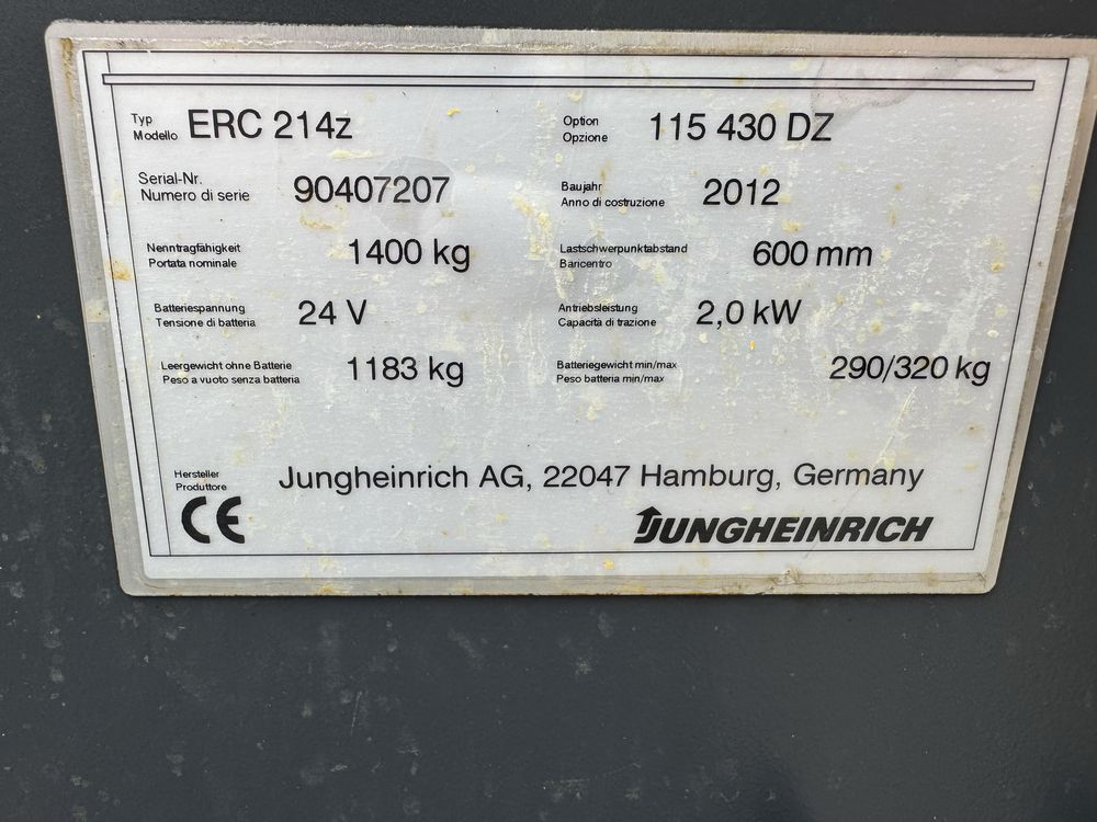 Електричний штабелер Jungheinrich ERC 214Z