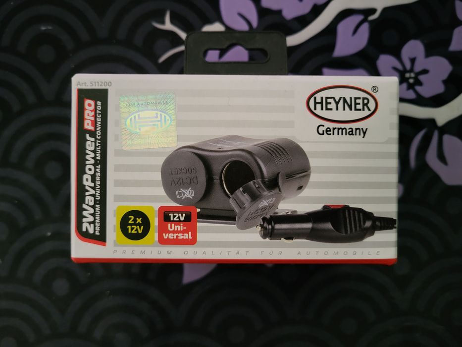 Розгалуджувач в гніздо прикурювача 2 x 12V Heyner 2WayPower PRO 511 20
