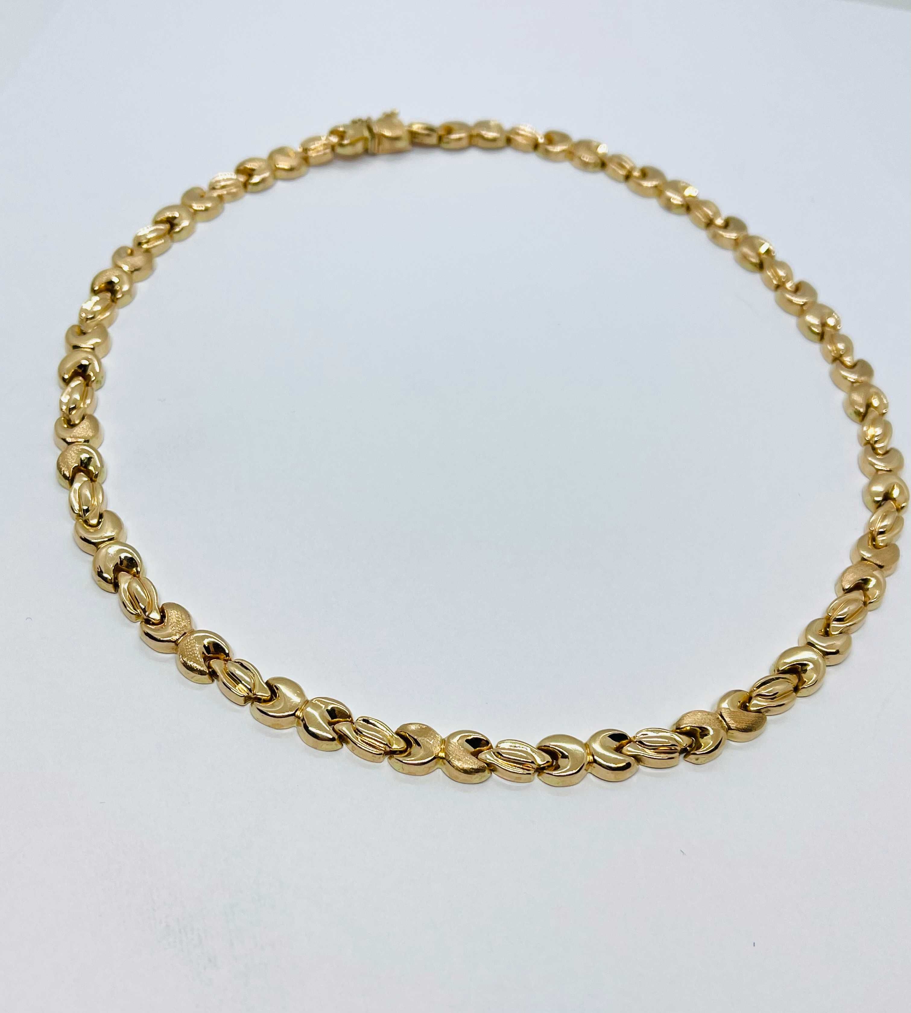Łańcuszek złoty naszyjnik kolia złota pr.585 -21,92 gram- STAN IDEALNY