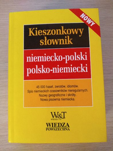 Kieszonkowy słownik niemiecko-polski, polsko-niemiecki.