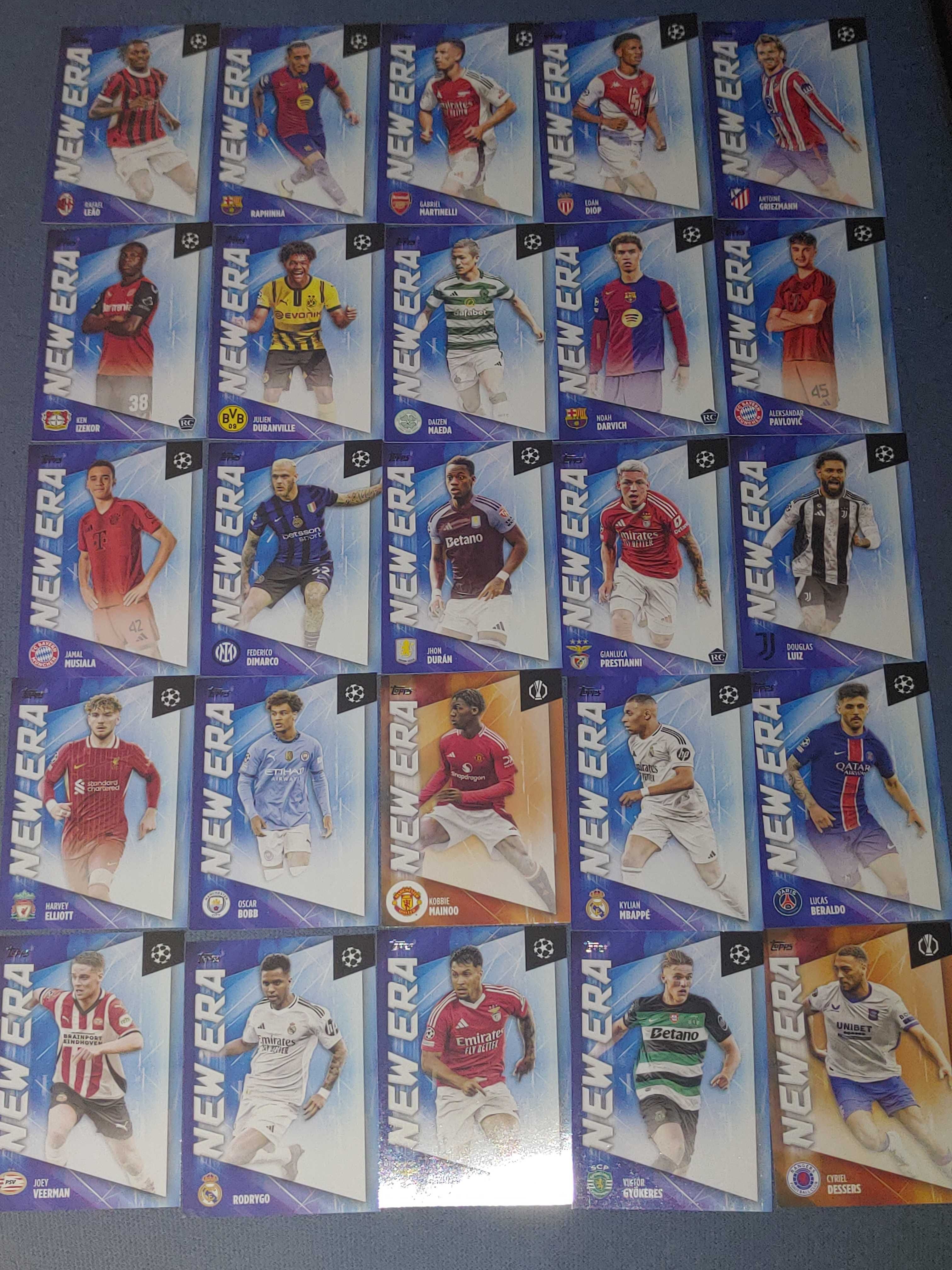 Set New Era z 2024-25 Topps UEFA Club Competitions (25 kart)