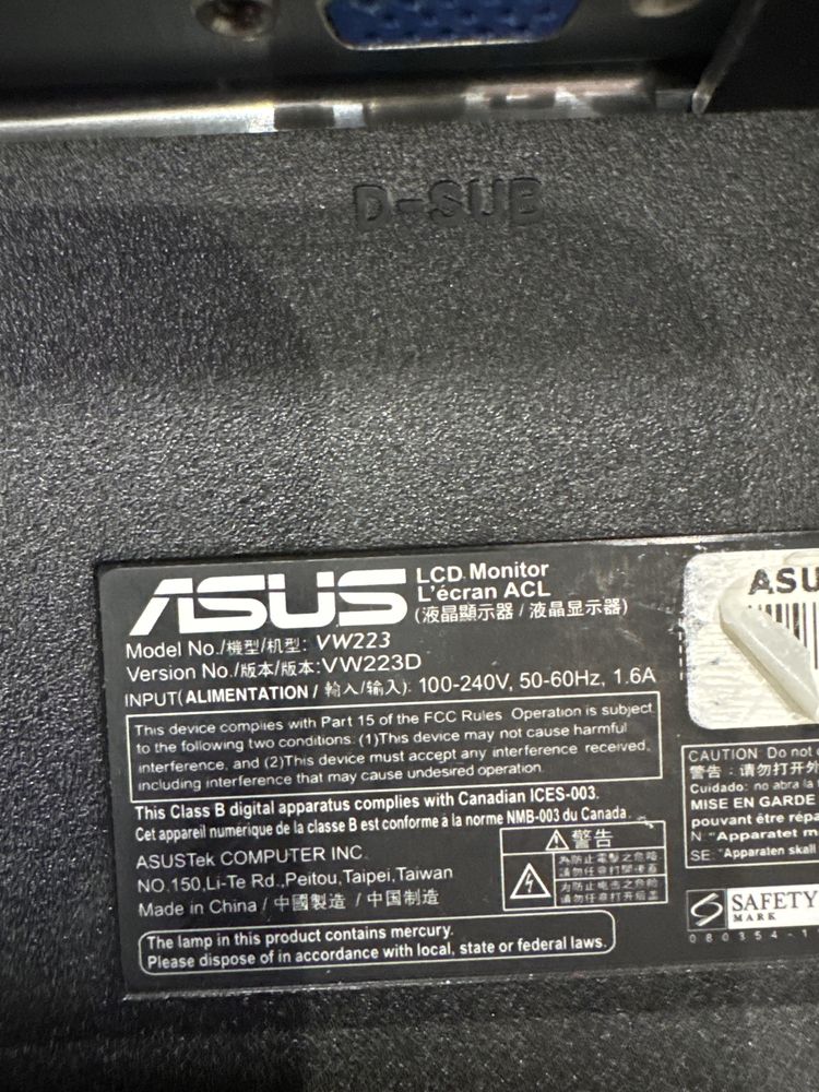 Monitor Asus 24 cale