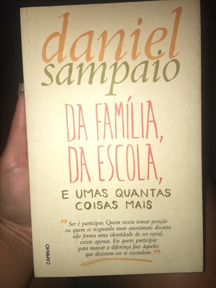 Livro Da Família, Da Escola, e umas quantas coisas mais Daniel Sampaio