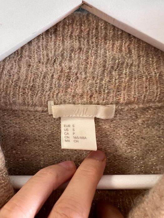 Теплий шерстяний светр h&m, розмір s