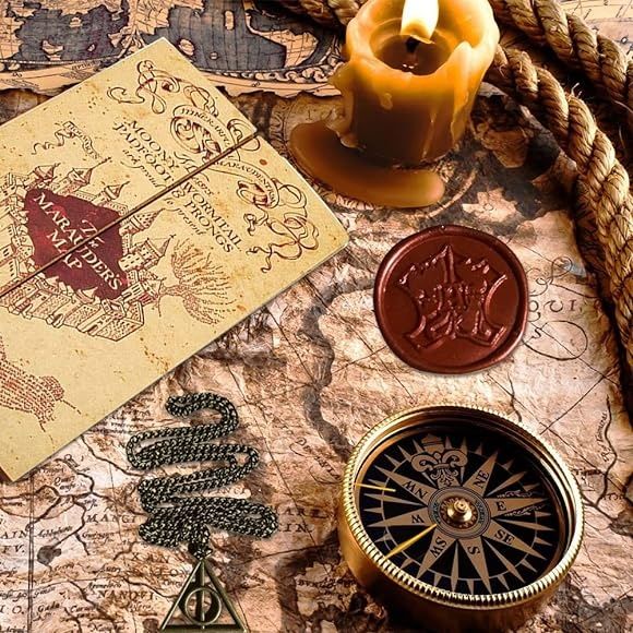 Harry Potter bilhete Hogwarts mapa salteador vira-tempo (8 peças)-NOVO