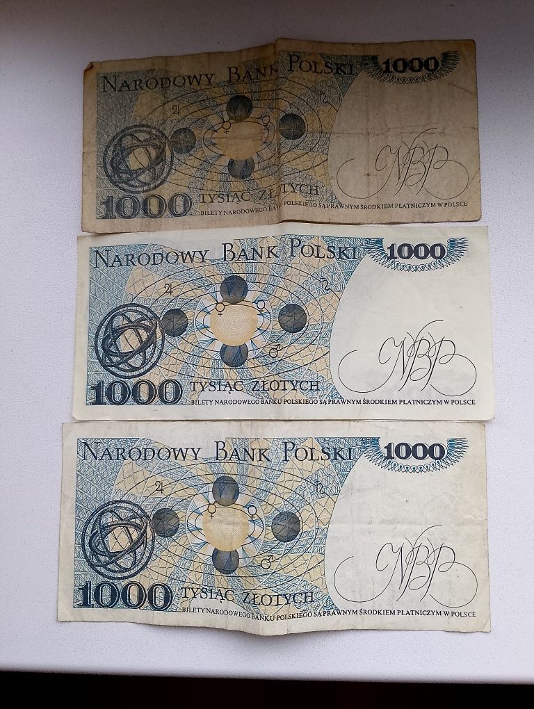 1000 Польских Злотых 1982 года выпуска Bank Polski