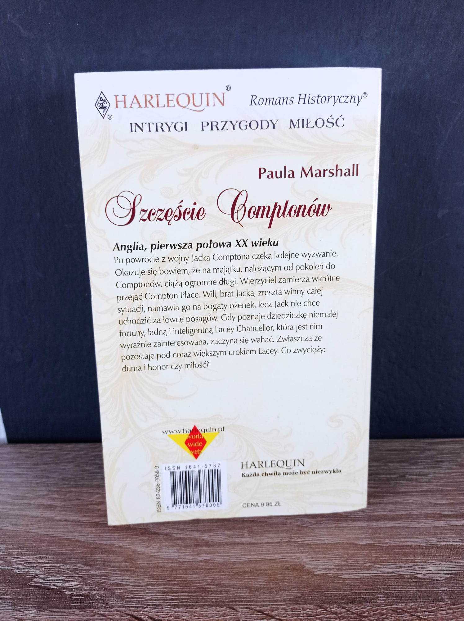 książka Harlequin Szczęście Comptonów Paula Marshall