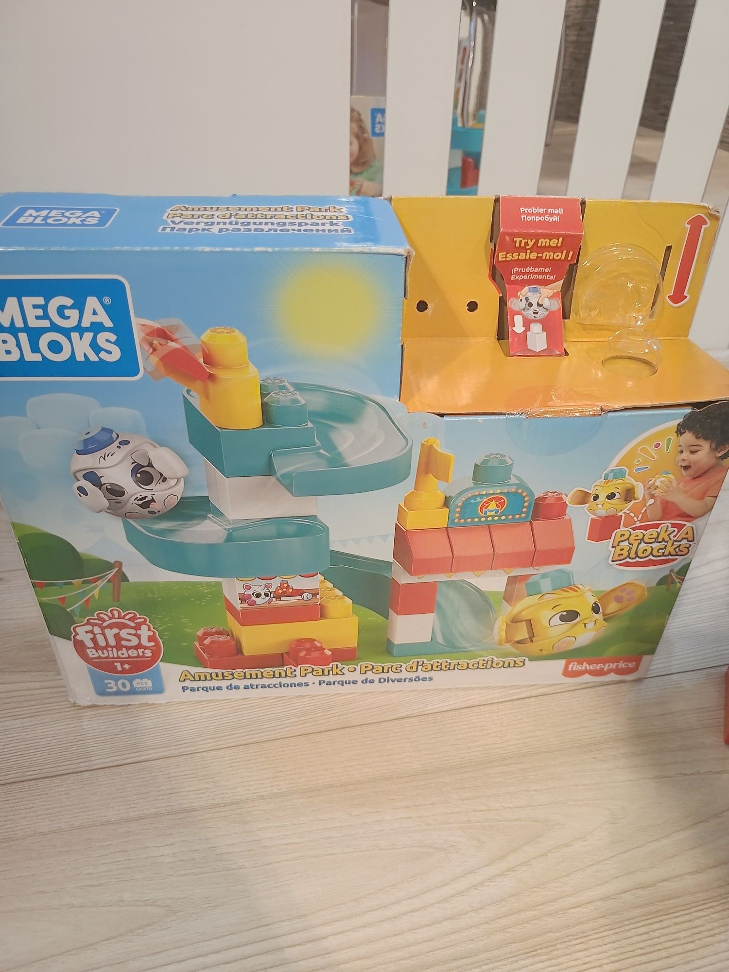 Klocki a kuku zjeżdżalnia Mega Blocks Fisher Price