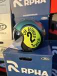 kask motocyklowy  RETRO HJC V30 HARVEY GREEN YELLOW  połysk XS