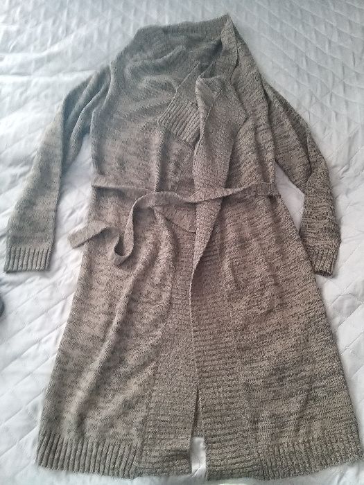 Długi sweter ciążowy kardigan Mamalicious L/XL