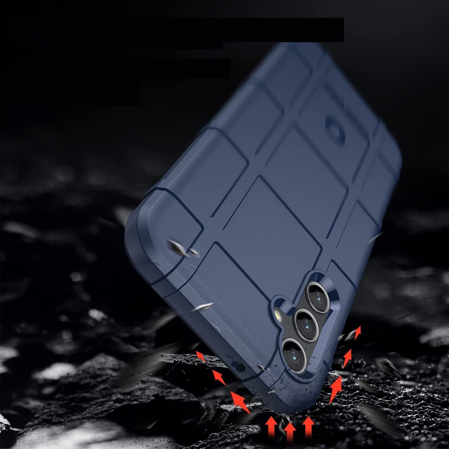 Silikonowe Plecki Case Samsung Galaxy A14 5G Etui Granatowe