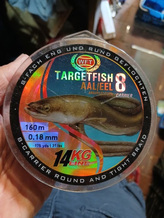 Nowa plecionka wędkarska wft 0.18mm 160m 14kg