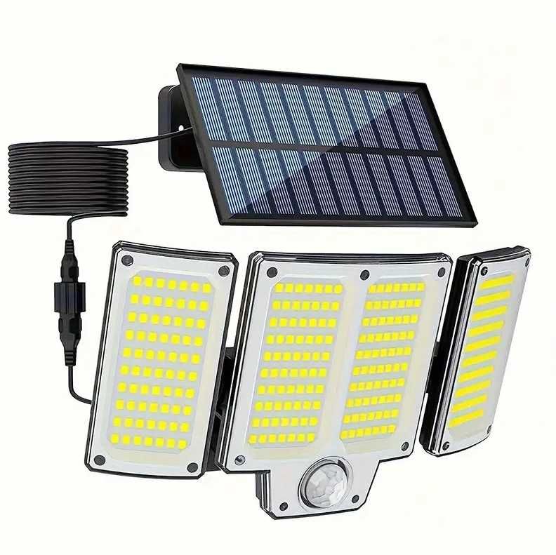 luz com painel solar